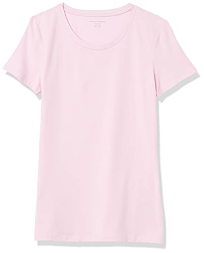 Amazon Essentials T-Shirt Col Rond à Manches Courtes Coupe Classique Femme, Packs Multiples