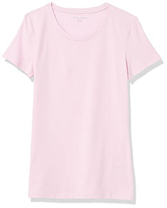 Amazon Essentials T-Shirt Col Rond à Manches Courtes Coupe Classique Femme, Packs Multiples