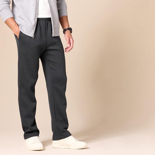 Amazon Essentials Pantalon de Survêtement en Polaire à Bas Ouvert (Existe en Grandes Tailles) Homme