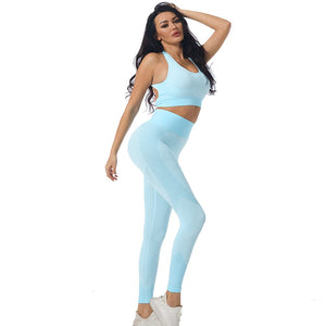 Veriliss Vêtement de Sport Femme 3 Pièces Survêtements D'entraînement Ensembles Soutien-Gorge Sport Legging De Yoga Sportswear Fitness Ensembles D'entraînement Tenues De Sport