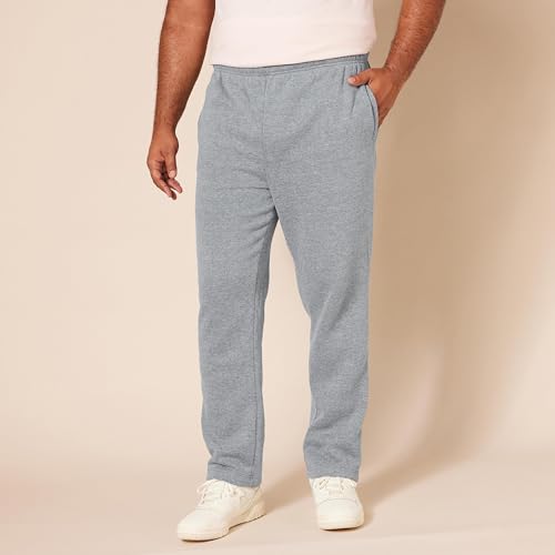 Amazon Essentials Pantalon de Survêtement en Polaire à Bas Ouvert (Existe en Grandes Tailles) Homme