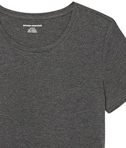 Amazon Essentials T-Shirt Col Rond à Manches Courtes Coupe Classique Femme, Packs Multiples