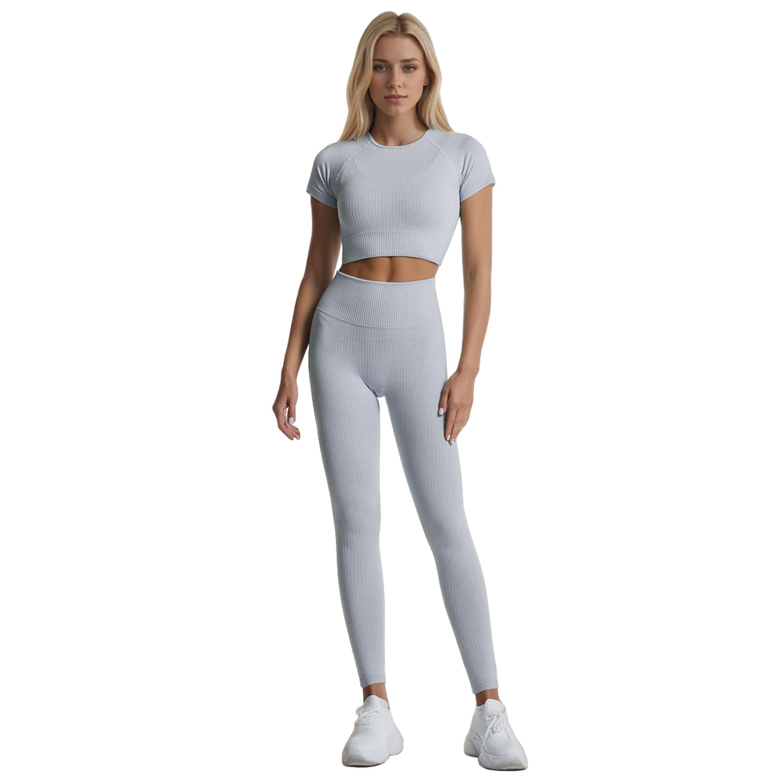 dohomiryo Ensemble De Vêtements De Sport Femme 2 Pièces Survêtements Ensembles Soutien-Gorge Sport Legging de Yoga Sportswear Fitness Ensembles D'entraînement Tenues de Sport