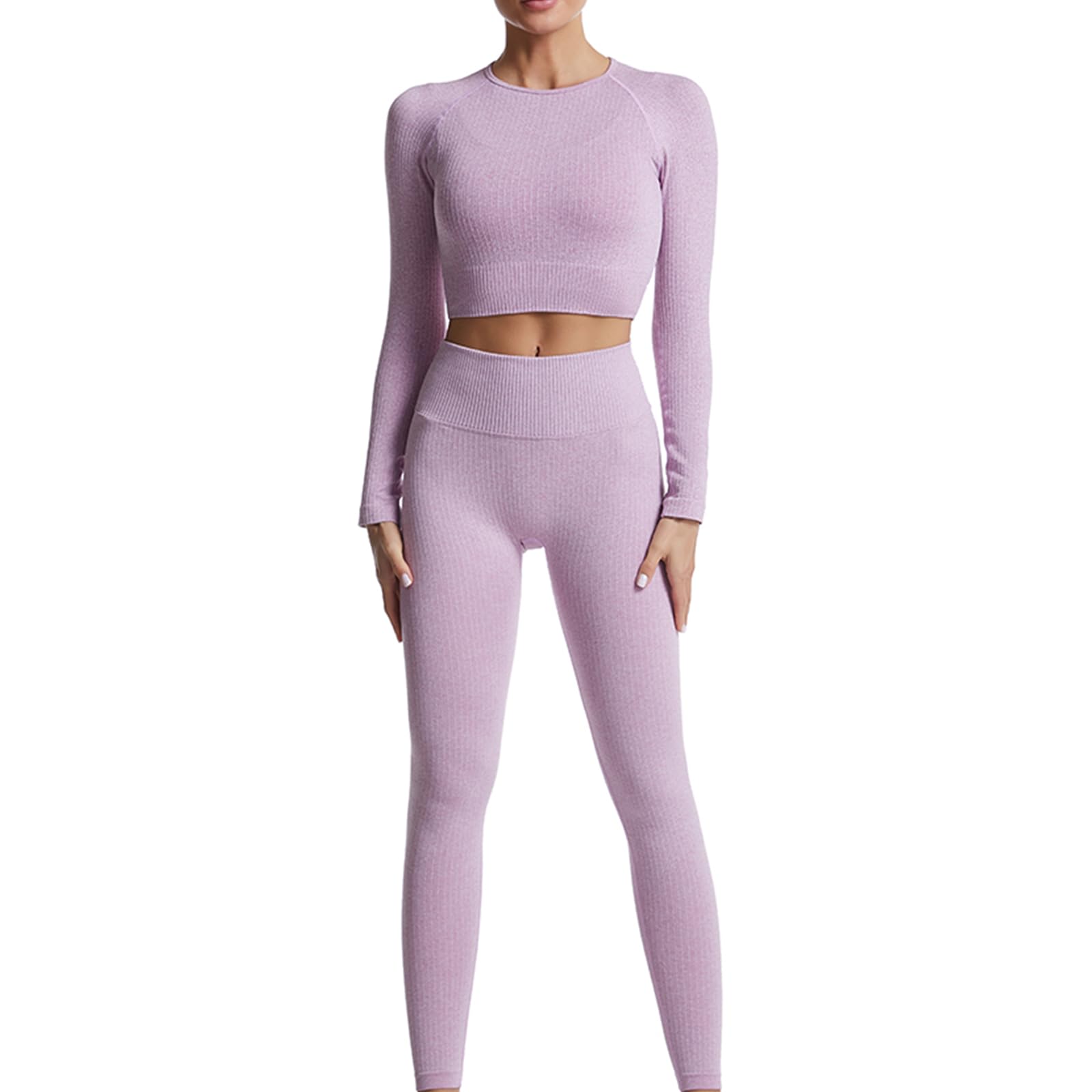 dohomiryo Ensemble De Vêtements De Sport Femme 2 Pièces Survêtements Ensembles Soutien-Gorge Sport Legging de Yoga Sportswear Fitness Ensembles D'entraînement Tenues de Sport