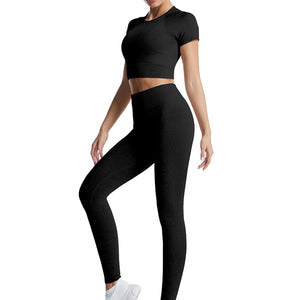 dohomiryo Ensemble De Vêtements De Sport Femme 2 Pièces Survêtements Ensembles Soutien-Gorge Sport Legging de Yoga Sportswear Fitness Ensembles D'entraînement Tenues de Sport