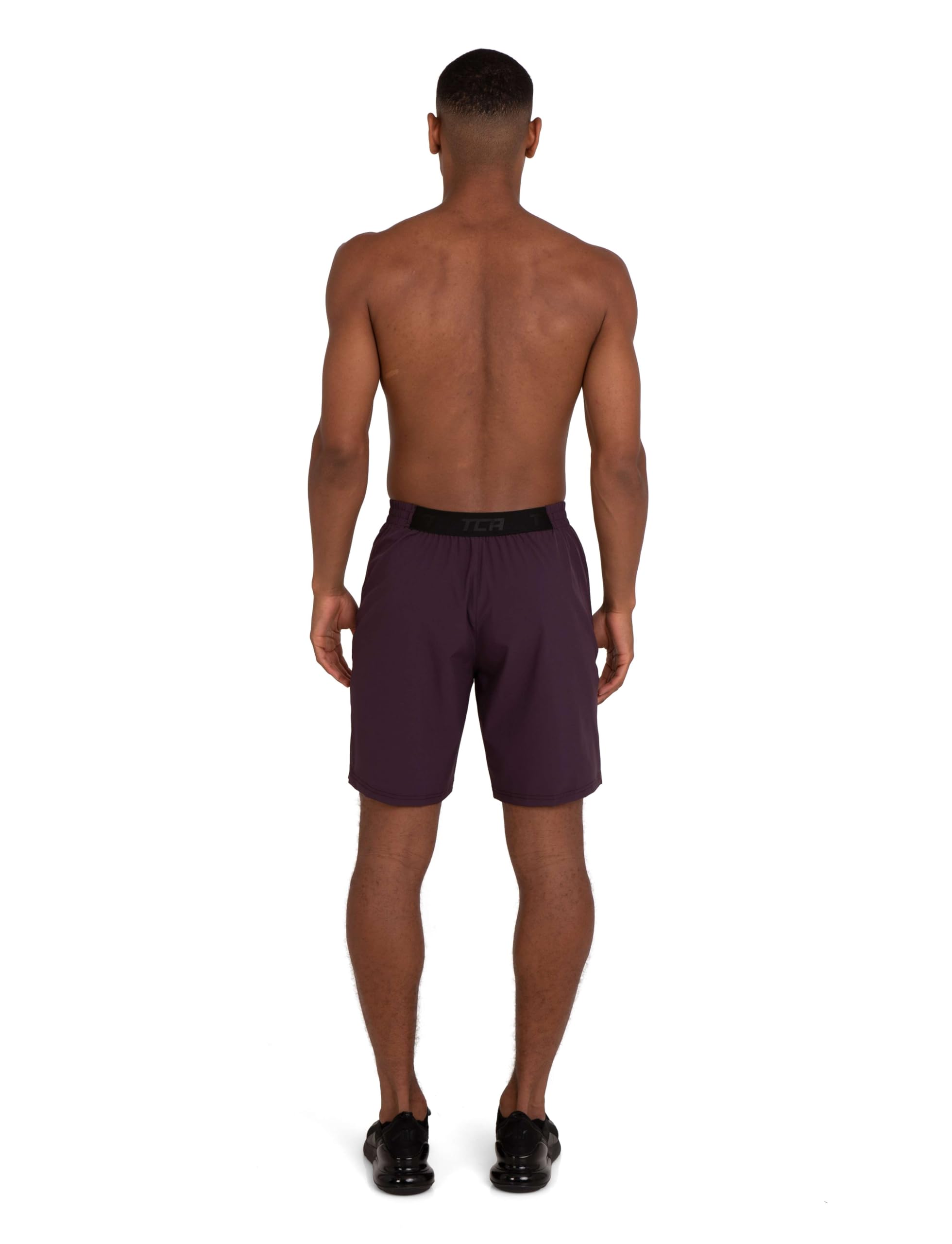 TCA Short Homme Sport - Short Running Homme Léger Elite Tech - Short Sport Homme avec Poches Zippées