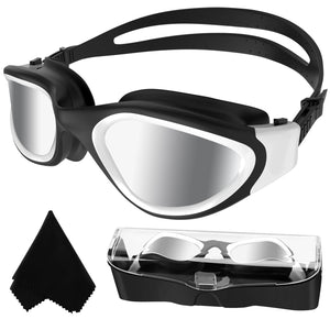 Lunettes de natation à verres polarisés Anti buée Anti UV Étanches Vision nette pour Hommes Femmes Adultes Adolescents