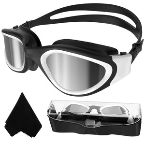 Lunettes de natation à verres polarisés Anti buée Anti UV Étanches Vision nette pour Hommes Femmes Adultes Adolescents