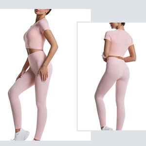 dohomiryo Ensemble De Vêtements De Sport Femme 2 Pièces Survêtements Ensembles Soutien-Gorge Sport Legging de Yoga Sportswear Fitness Ensembles D'entraînement Tenues de Sport