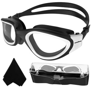 Lunettes de natation à verres polarisés Anti buée Anti UV Étanches Vision nette pour Hommes Femmes Adultes Adolescents