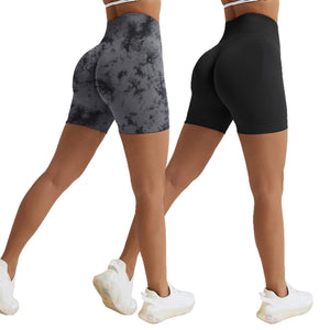 Vertvie Scrunch Butt Women's Sports Shorts, Cycling Shorts Push Up Leggings Short High Waist Yoga Shorts Opaque Seamless Tights Shorts Anti Cellulite