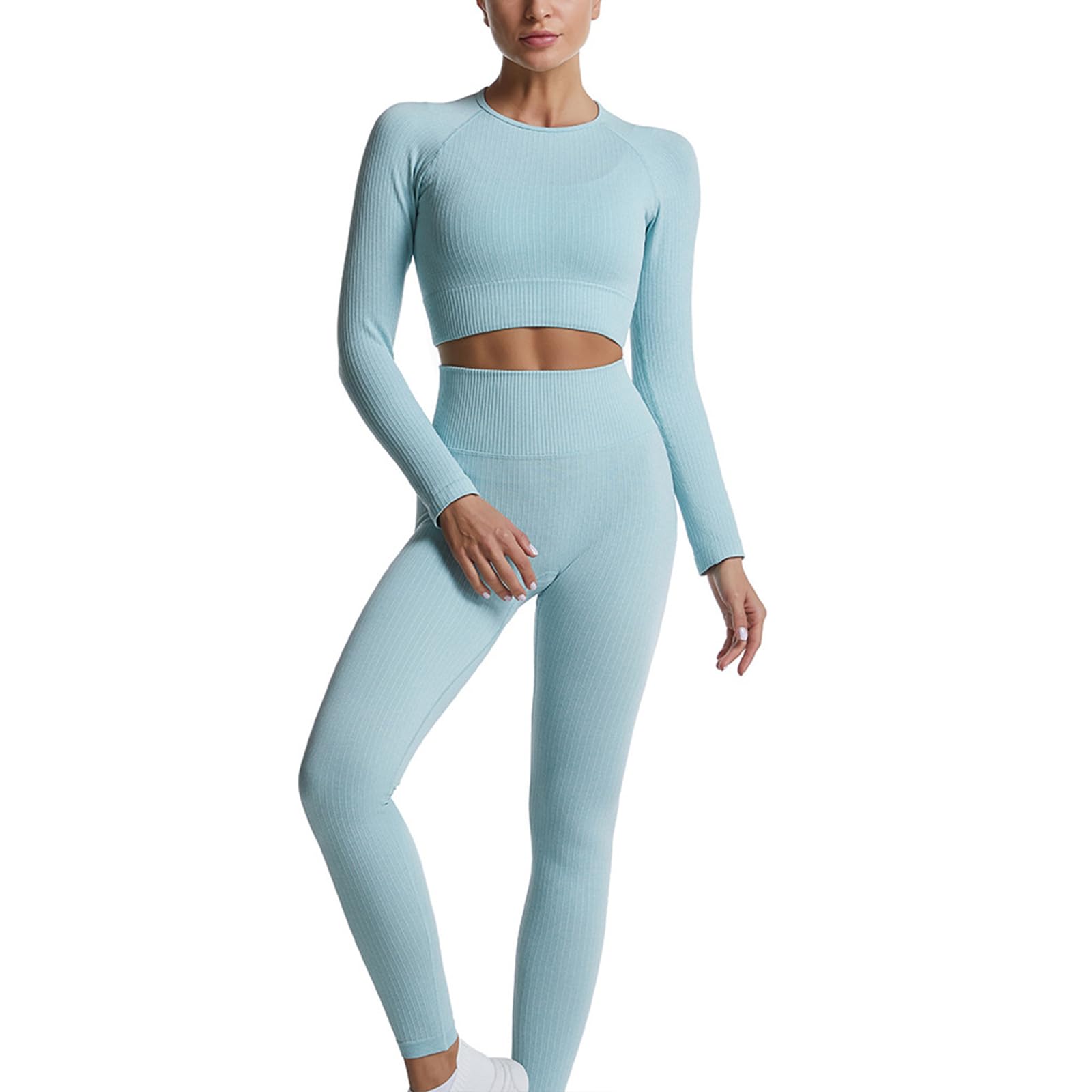 dohomiryo Ensemble De Vêtements De Sport Femme 2 Pièces Survêtements Ensembles Soutien-Gorge Sport Legging de Yoga Sportswear Fitness Ensembles D'entraînement Tenues de Sport