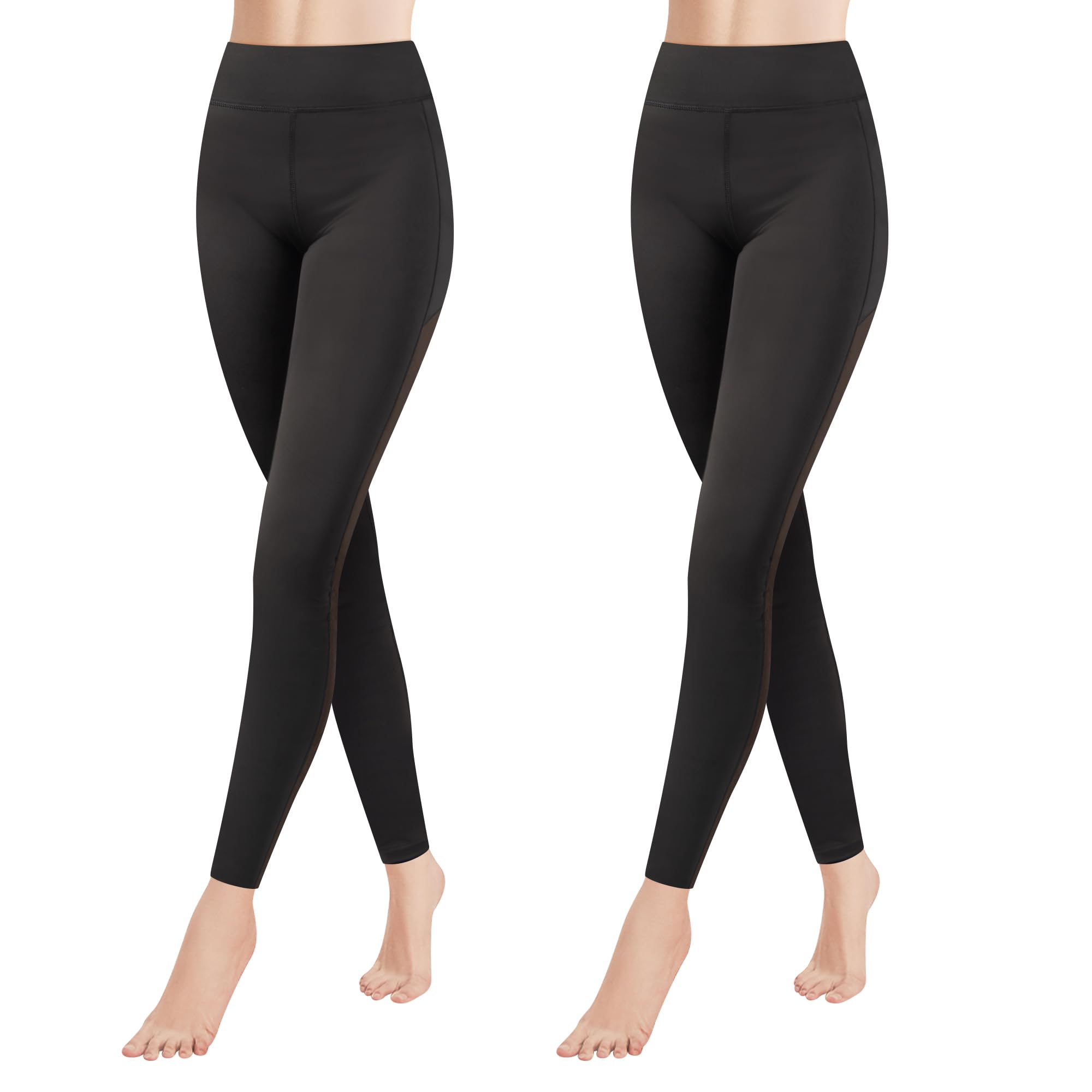 GoVIA Legging pour Femme Pantalon de Course à Pied Pantalon de Sport Respirant Pantalon de Yoga Fitness Taille Haute Long Rayures 4106 - fitnessterapy