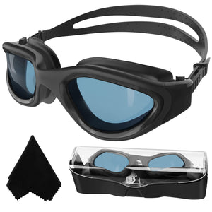 Lunettes de natation à verres polarisés Anti buée Anti UV Étanches Vision nette pour Hommes Femmes Adultes Adolescents