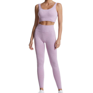 dohomiryo Ensemble De Vêtements De Sport Femme 2 Pièces Survêtements Ensembles Soutien-Gorge Sport Legging de Yoga Sportswear Fitness Ensembles D'entraînement Tenues de Sport