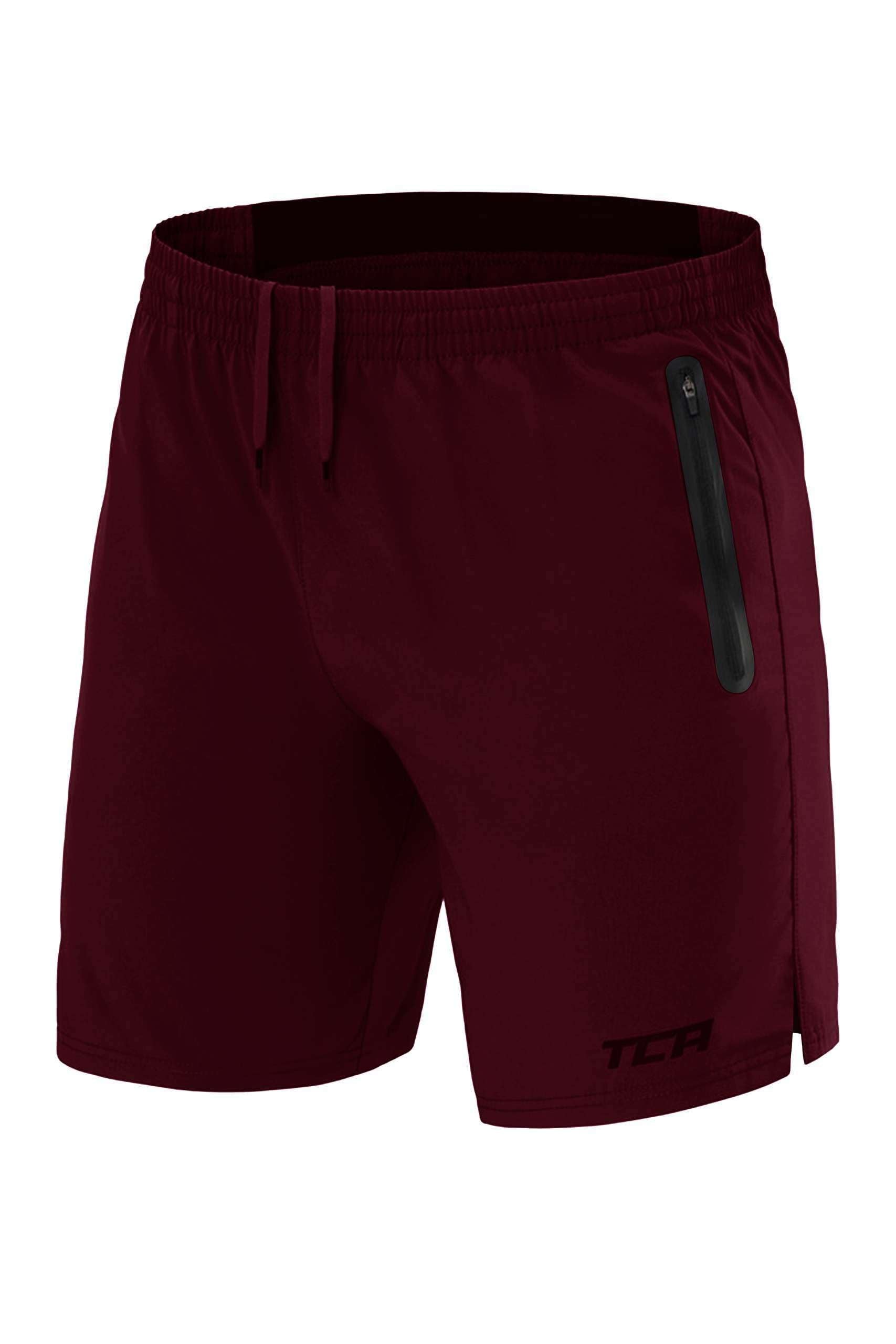 TCA Short Homme Sport - Short Running Homme Léger Elite Tech - Short Sport Homme avec Poches Zippées