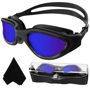 Lunettes de natation à verres polarisés Anti buée Anti UV Étanches Vision nette pour Hommes Femmes Adultes Adolescents