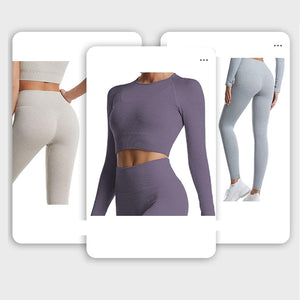 dohomiryo Ensemble De Vêtements De Sport Femme 2 Pièces Survêtements Ensembles Soutien-Gorge Sport Legging de Yoga Sportswear Fitness Ensembles D'entraînement Tenues de Sport