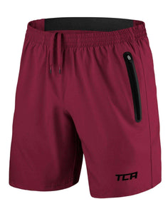 TCA Short Homme Sport - Short Running Homme Léger Elite Tech - Short Sport Homme avec Poches Zippées