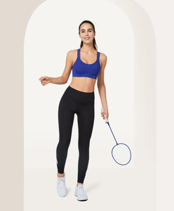 Yvette Soutien Gorge de Sport Femmes Bretelles Réglables Bretelles Réglables Dos Croisées sans Armature Maintien Fort Grande Taille Course Fitness Gym