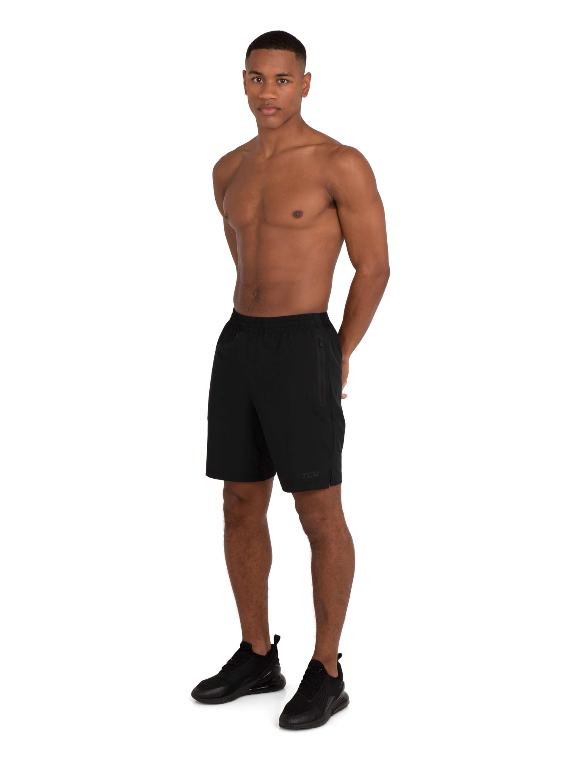 TCA Short Homme Sport - Short Running Homme Léger Elite Tech - Short Sport Homme avec Poches Zippées