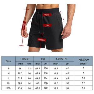 Comilaka Homme Shorts de Sport 7" Short Course à Pied Léger Séchage Rapide Running Jogging Fitness Short avec Poches Zippées - fitnessterapy