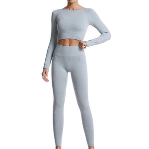 dohomiryo Ensemble De Vêtements De Sport Femme 2 Pièces Survêtements Ensembles Soutien-Gorge Sport Legging de Yoga Sportswear Fitness Ensembles D'entraînement Tenues de Sport