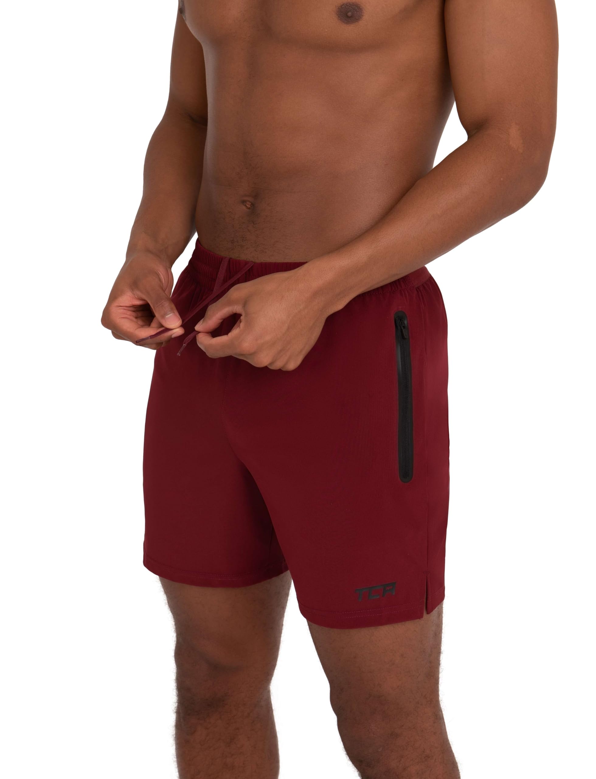 TCA Short Homme Sport - Short Running Homme Léger Elite Tech - Short Sport Homme avec Poches Zippées