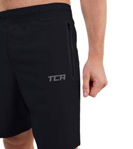 TCA Short Homme Sport - Short Running Homme Léger Elite Tech - Short Sport Homme avec Poches Zippées