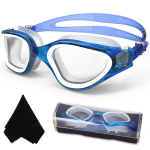 Lunettes de natation à verres polarisés Anti buée Anti UV Étanches Vision nette pour Hommes Femmes Adultes Adolescents