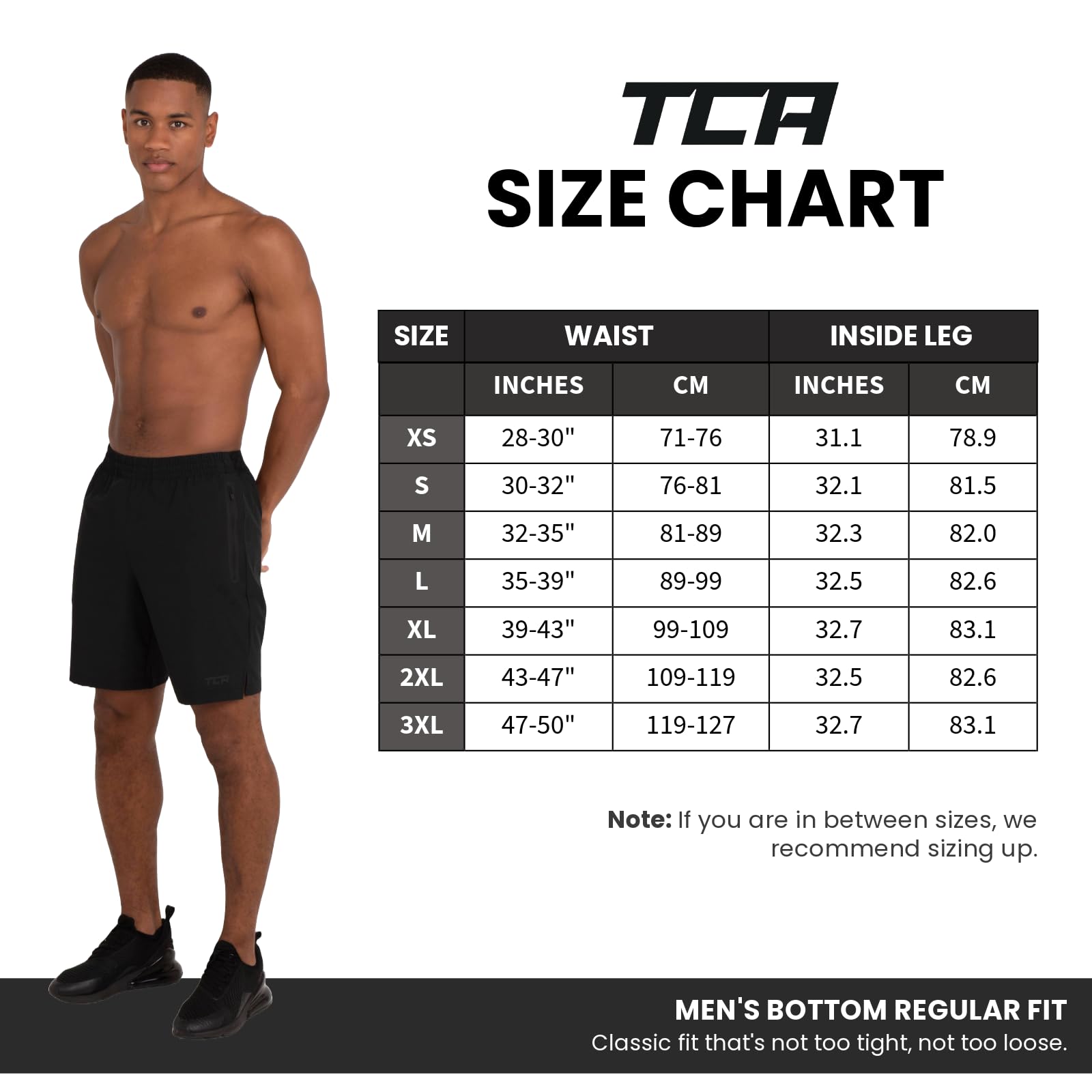 TCA Short Homme Sport - Short Running Homme Léger Elite Tech - Short Sport Homme avec Poches Zippées