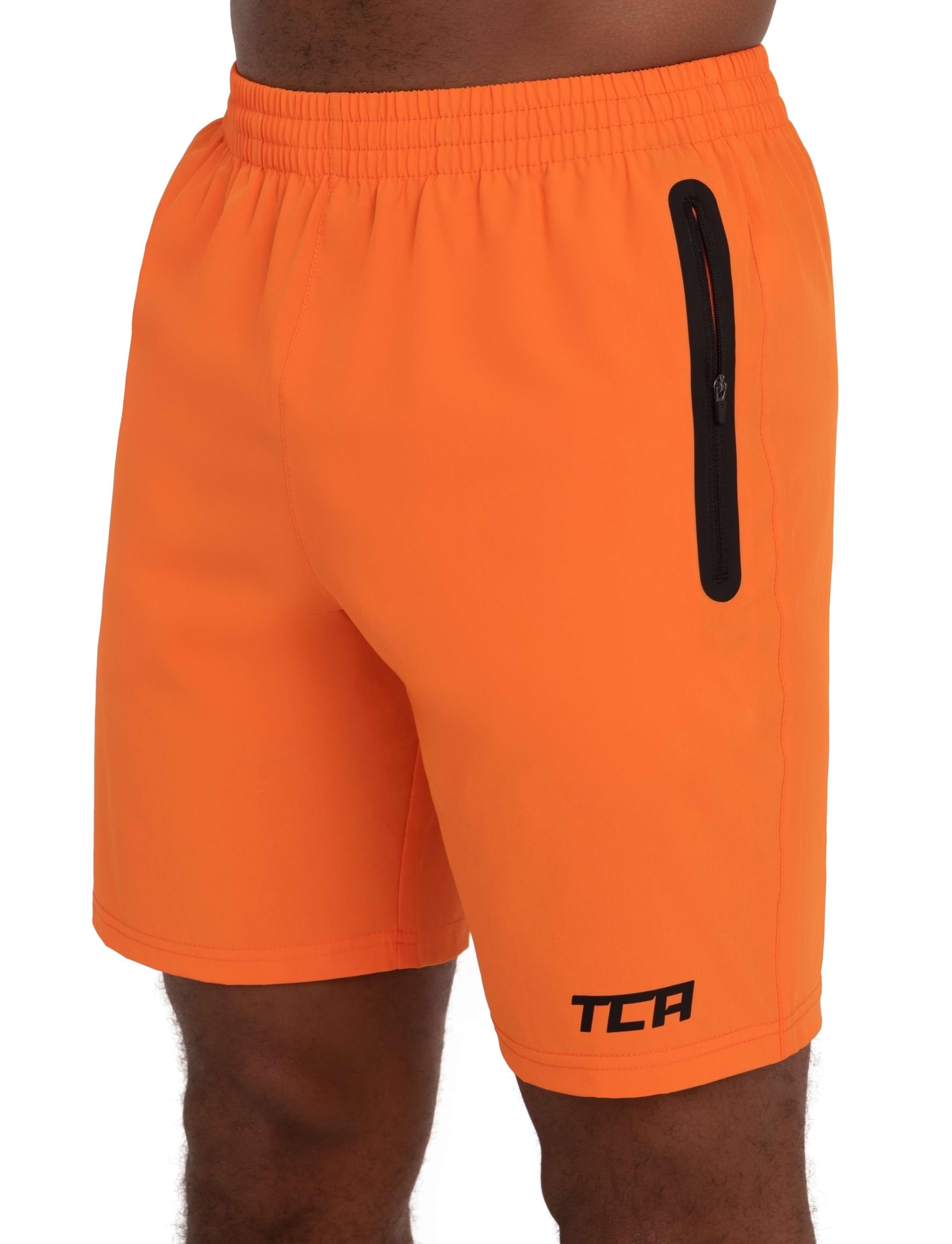 TCA Short Homme Sport - Short Running Homme Léger Elite Tech - Short Sport Homme avec Poches Zippées