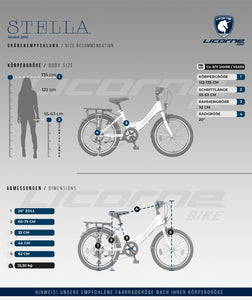 Licorne Bike Stella Premium City Bike 24,26 et 28 pouces – Vélo pour filles, garçons, hommes et femmes – Dérailleur Shimano 21 vitesses – Vélo hollandais