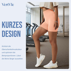 Vertvie Scrunch Butt Women's Sports Shorts, Cycling Shorts Push Up Leggings Short High Waist Yoga Shorts Opaque Seamless Tights Shorts Anti Cellulite