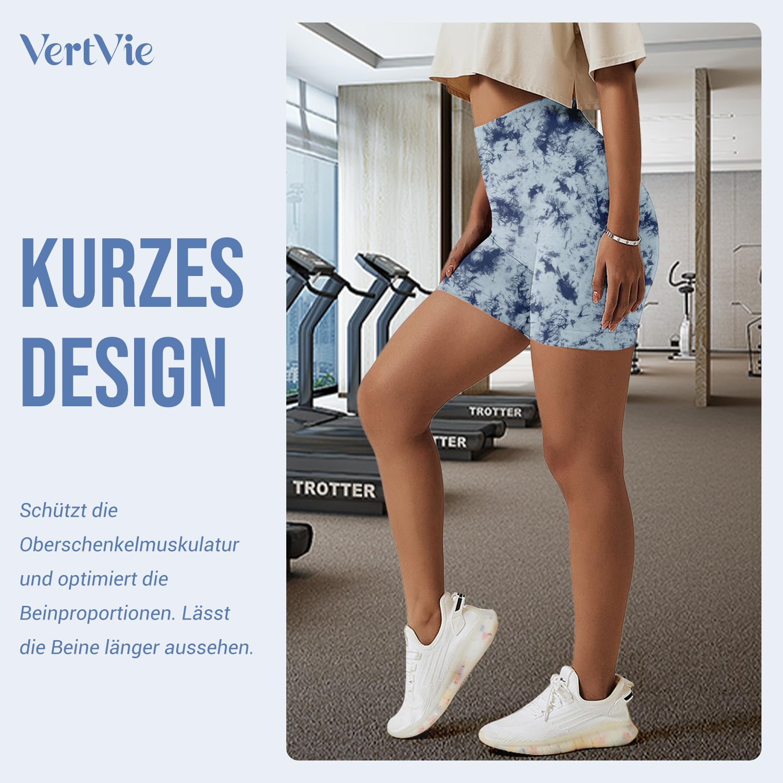 Vertvie Scrunch Butt Women's Sports Shorts, Cycling Shorts Push Up Leggings Short High Waist Yoga Shorts Opaque Seamless Tights Shorts Anti Cellulite