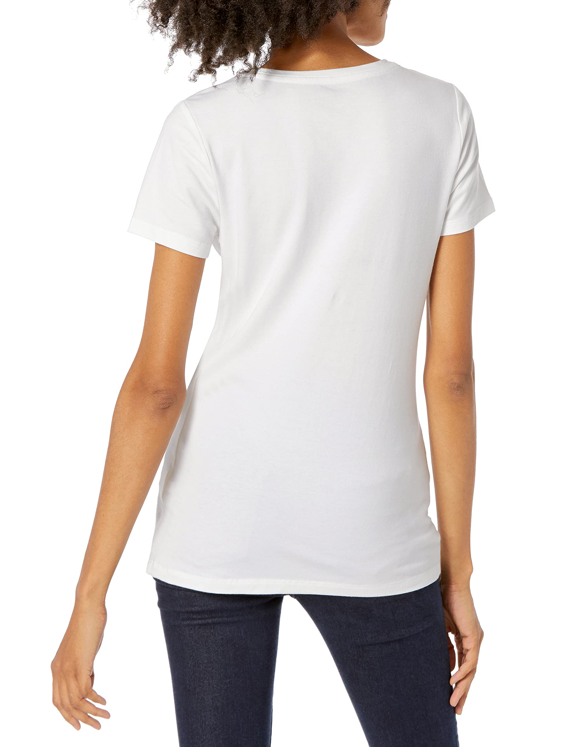 Amazon Essentials T-Shirt Col Rond à Manches Courtes Coupe Classique Femme, Packs Multiples