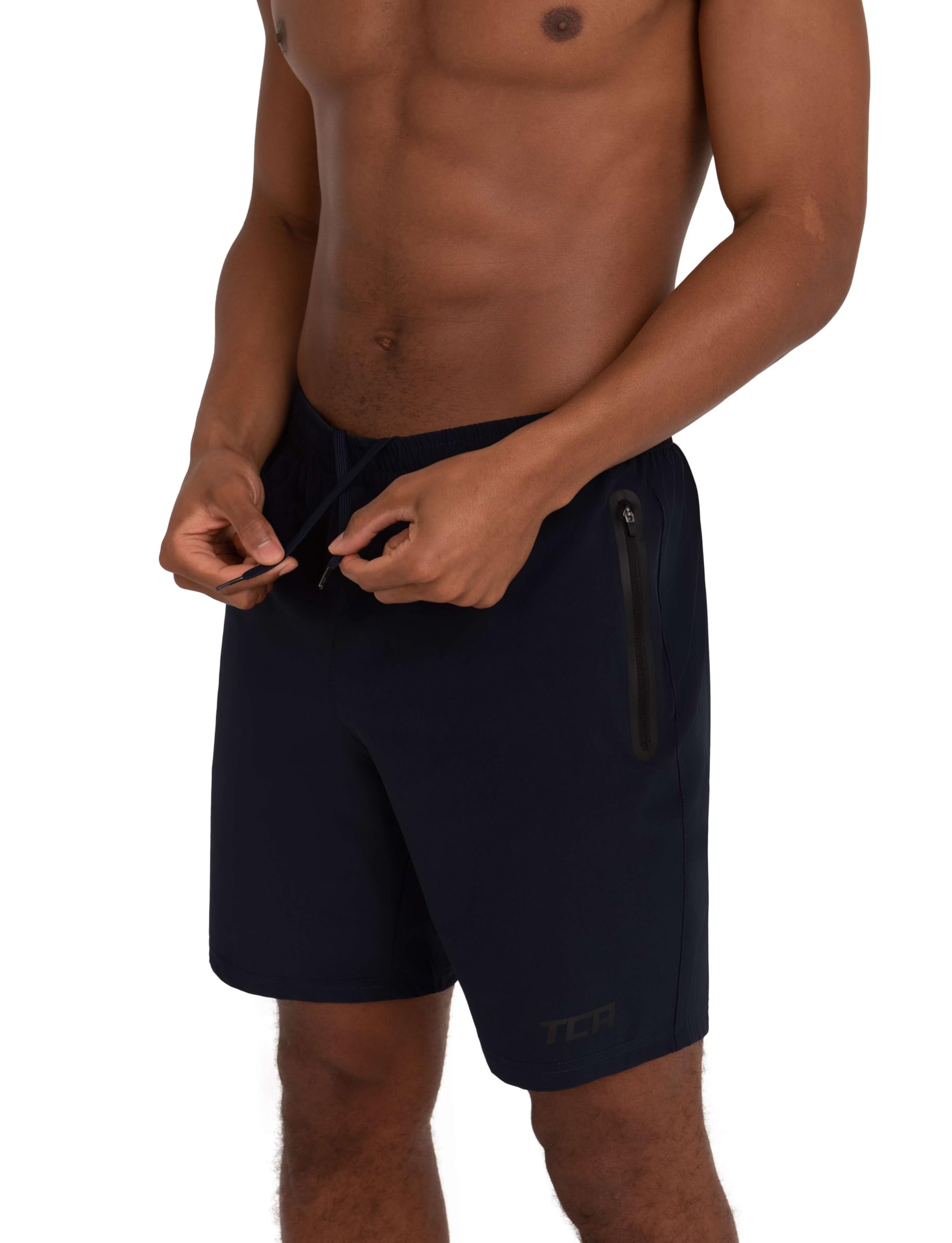 TCA Short Homme Sport - Short Running Homme Léger Elite Tech - Short Sport Homme avec Poches Zippées