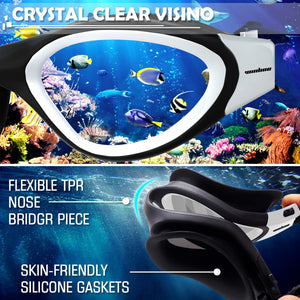 Lunettes de natation à verres polarisés Anti buée Anti UV Étanches Vision nette pour Hommes Femmes Adultes Adolescents