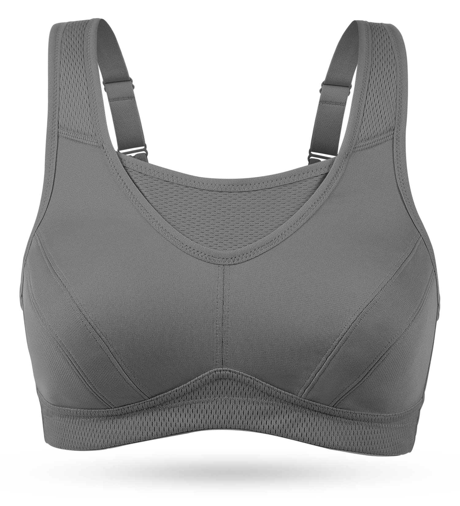 Wingslove Soutien - Gorge Brassiere Sport Femme Grande Taille Impact Elevé sans Armature Non Rembourré Brassière Sport - fitnessterapy