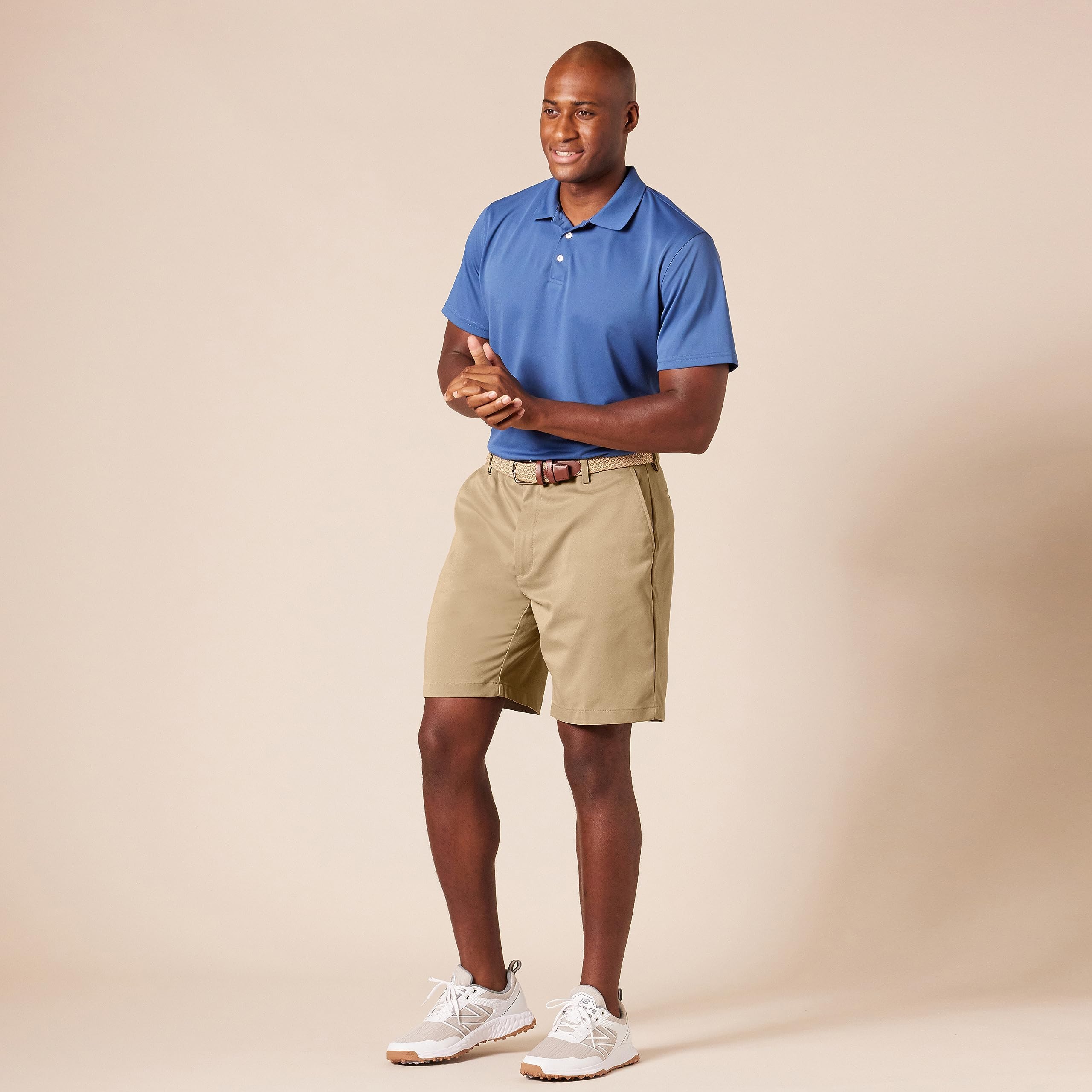 Amazon Essentials Short de Golf en Textile Extensible, Coupe Classique (Grandes Tailles Disponibles) Homme