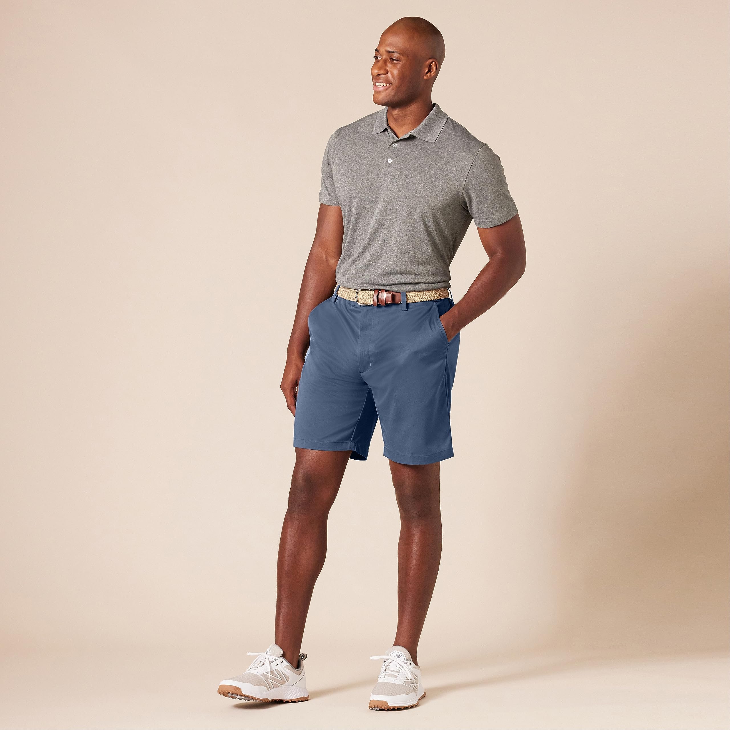 Amazon Essentials Short de Golf en Textile Extensible, Coupe Classique (Grandes Tailles Disponibles) Homme