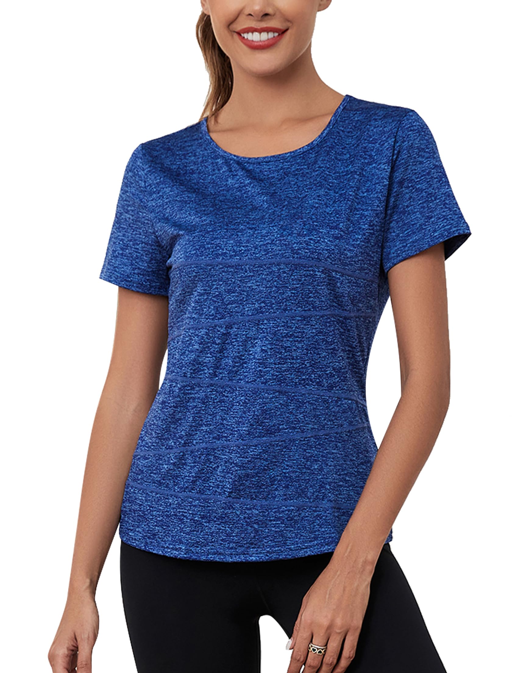 T-SHIRT Sport Femme À Manches Courtes Top de Yoga Casual Respirant