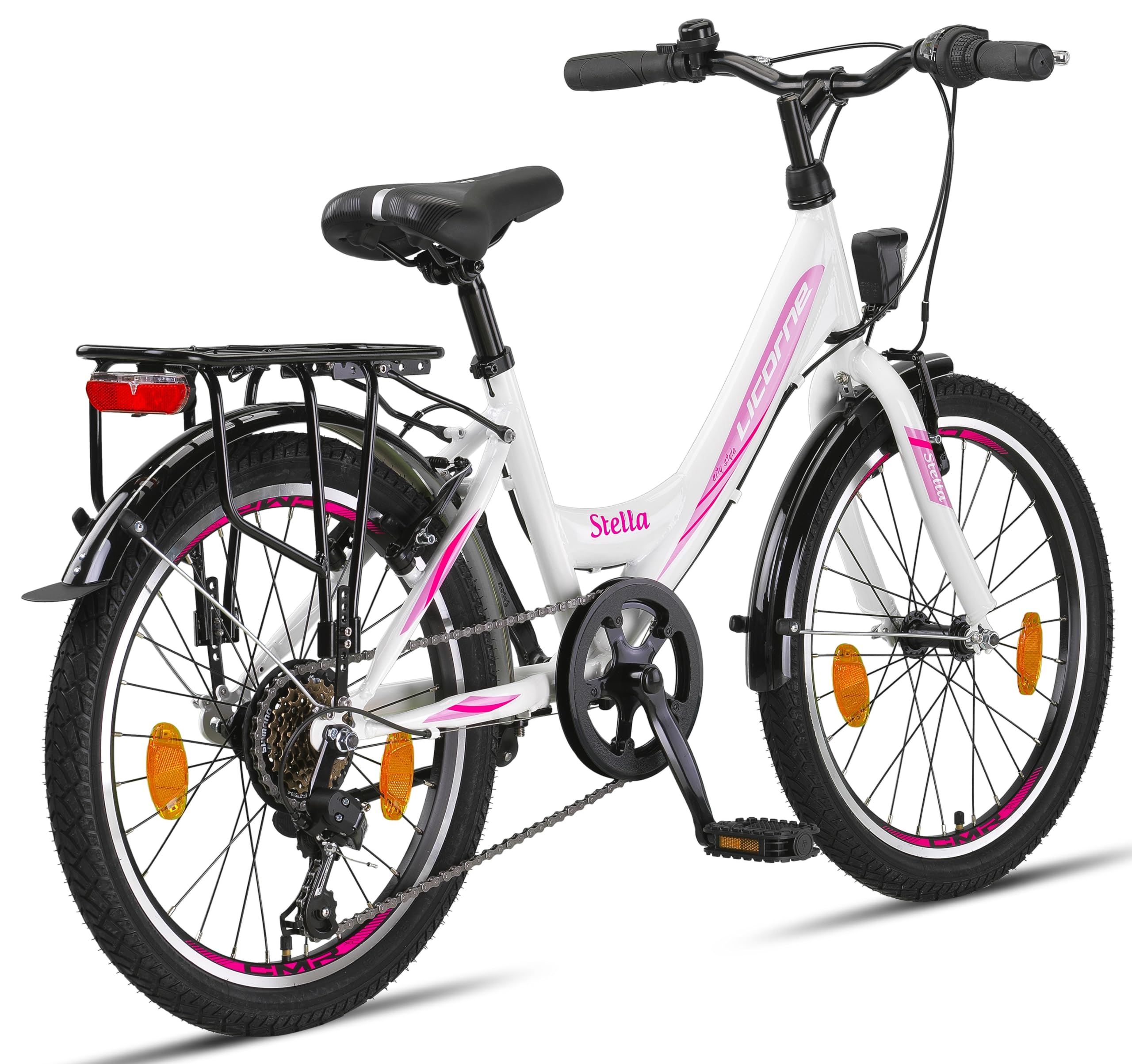 Licorne Bike Stella Premium City Bike 24,26 et 28 pouces – Vélo pour filles, garçons, hommes et femmes – Dérailleur Shimano 21 vitesses – Vélo hollandais