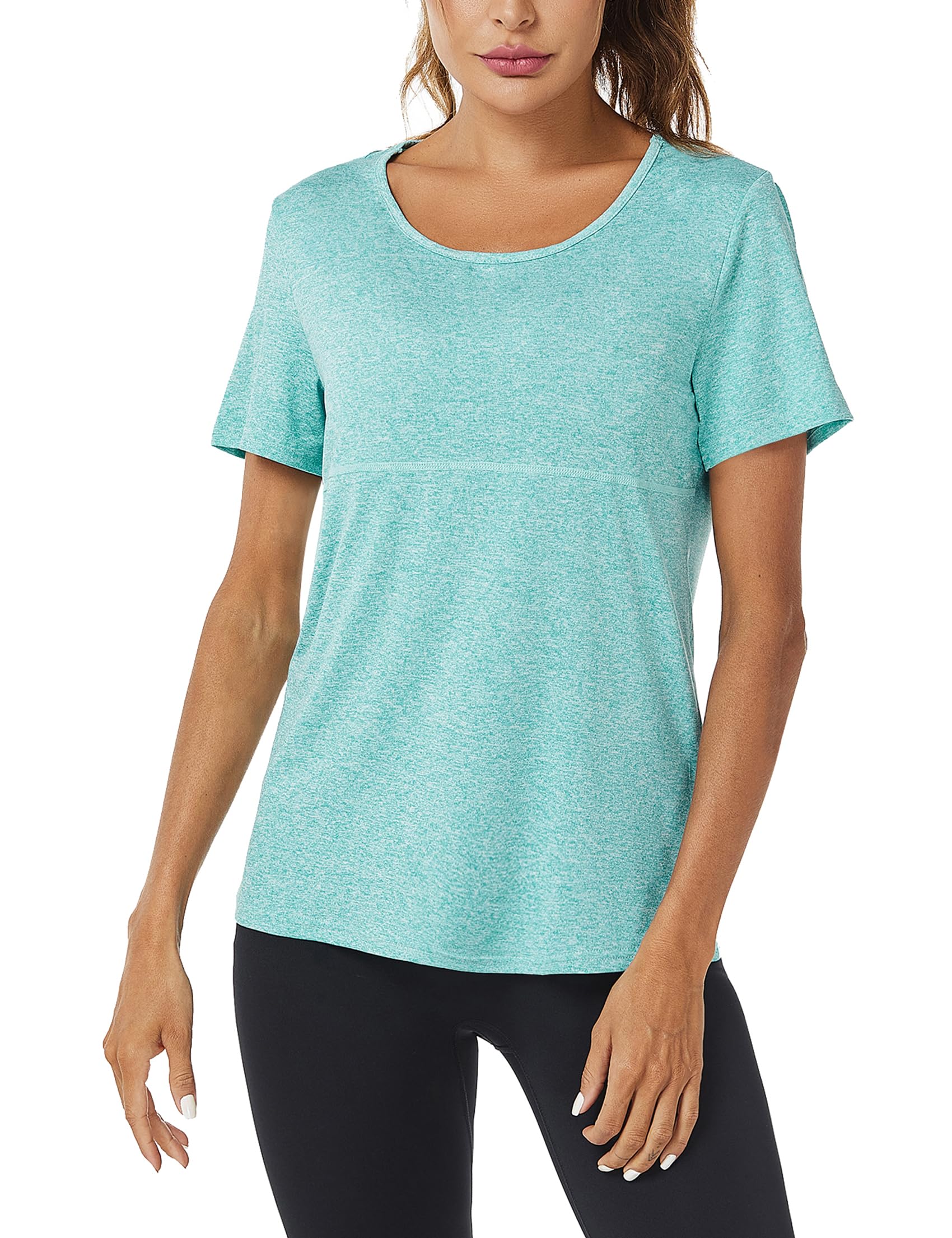 T-SHIRT Sport Femme À Manches Courtes Top de Yoga Casual Respirant