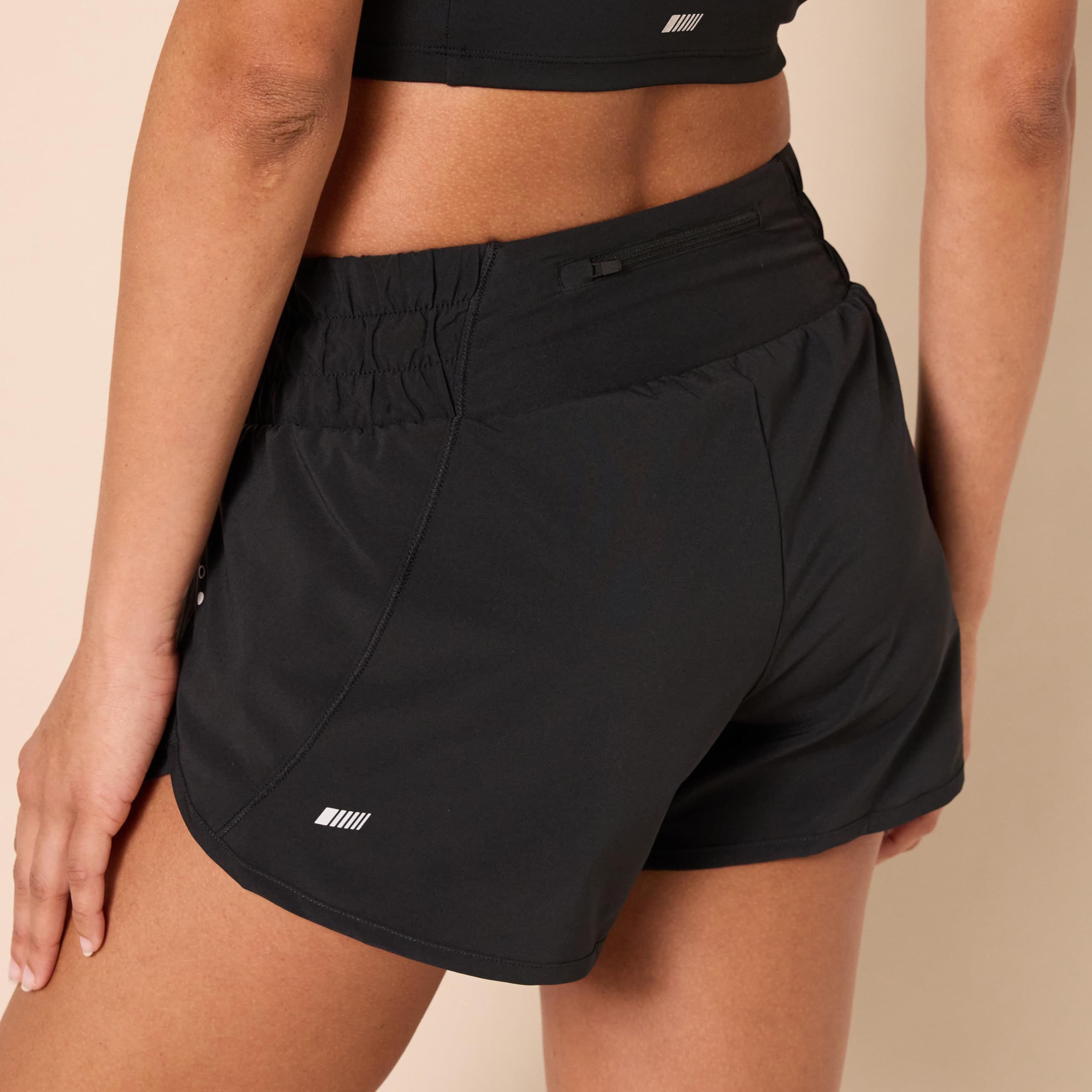 Amazon Essentials Short de Course Tissé Coupe Classique avec Ceinture Froncée Femme - fitnessterapy