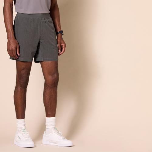 Amazon Essentials Short d'Entraînement Extensible Tissage 18 cm Haute Performance Homme - fitnessterapy