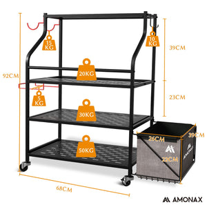 Amonax Home Gym Support Halteres, Support De Yoga Rack Musculation De Salle De Sport Pour Bandes De Résistance, Accessoires De Fitness, Portoirs De Stockage Des Poids Pour Femme - fitnessterapy