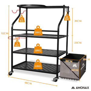Amonax Home Gym Support Halteres, Support De Yoga Rack Musculation De Salle De Sport Pour Bandes De Résistance, Accessoires De Fitness, Portoirs De Stockage Des Poids Pour Femme - fitnessterapy