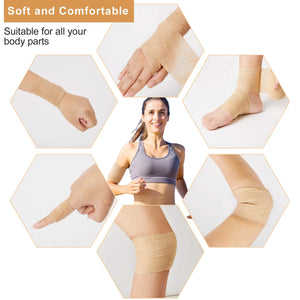 Bandage Cohesif Bande Adhésive Elastique 7.5cm x 450cm, Bandage Medical pour Premiers Secours Sports, 12 Rouleaux - fitnessterapy