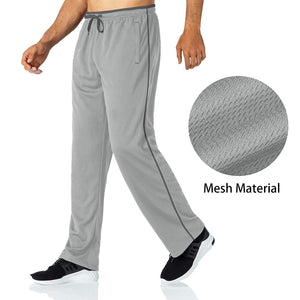 Butrends Pantalon de Jogging pour Homme Pantalon de Course léger avec Poches zippées Pantalon de Sport Taille élastique Pantalon de survêtement à Fond Ouvert - fitnessterapy